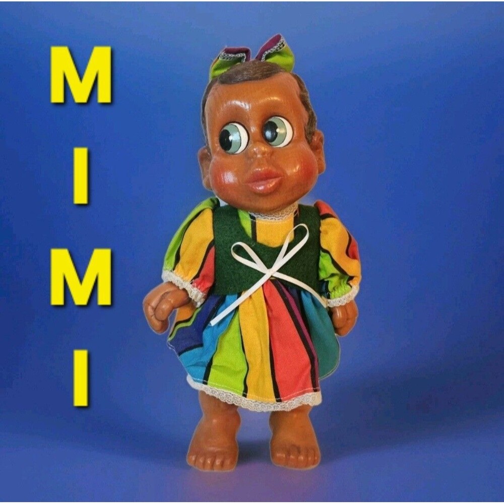 MIMI 🦋  1996 NABER KIDS DOLL Wood 58 11" Side Glance Eyes VERY CUTE!
